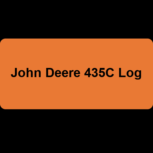 John Deere 435C Log
